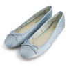 נעלי בלרינה נעלי בובה כחולות מנצנצות - Blue Daisy צד נוסף
